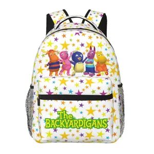 The backyardigans Casual Backpack Backyardigans Student Bag for Adults The backyardigans merch Lightweight Daypack with Adjustable Padded Shoulder Straps & Multiple Storage Pockets, Ideal Back to School Supplies