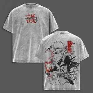 valentine shirts  Retro Vintage Ichigo Shirts - Bleach Anime Graphic Tee Oversized Acid Washed Soft Cotton Men T-Shirt Anime Streetwear Casual Clothes Men Gift for Bleach Fans Bleach Merch
