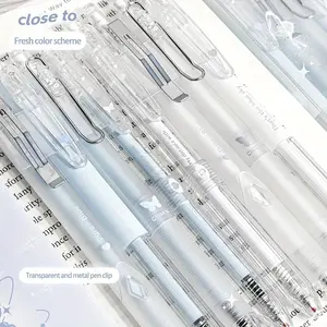 4/8/12 Pack Retractable Gel Ink Pens with Medium Point, Butterfly Print Design for Smooth Writing, 0.5mm Ink for Office and School, Press Gel Pen