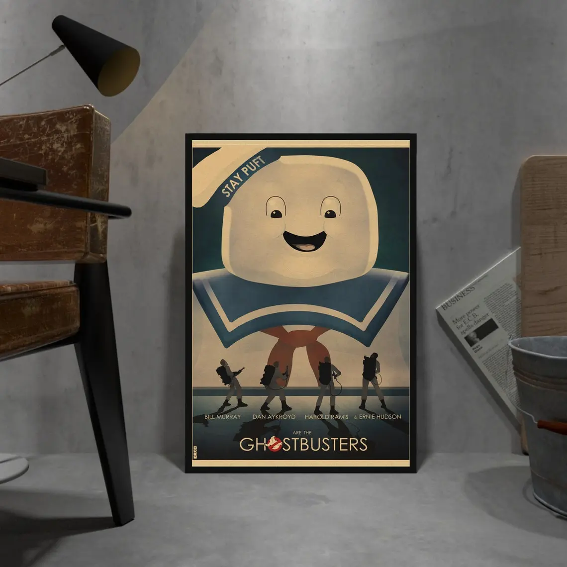 Ghostbusters Retro Poster, Poster Ghostbusters Wall Art Decor, Poster Prints Art, Poster Lovers For Gift UBV1-77