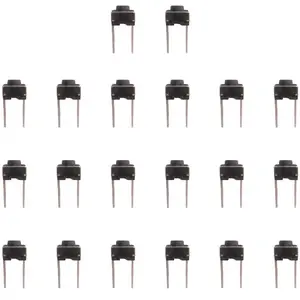 20 Pcs 6x6x5mm Momentary Tactile Tact Push Button Switch 2 Pin DIP Through Hole