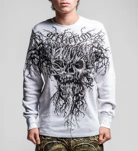 Affliction Men's Thermal Long Sleeve Shirt Rooted