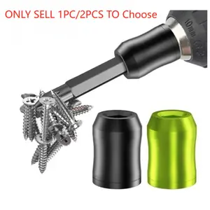 Strong magnetic screw ring, 1/4 inch/6.35mm universal magnetic screw ring drill bit, used for hexagonal screwdriver and power drill bit screw ring power supply position, Magnetic Screwdriver Tools