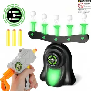 Electric Floating Ball Soft Bullet Launcher Dart Target Shooting Toy, Indoor Parent-Child Interaction Game, Boy Girl Birthday Gift