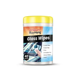 Rayhong Car Glass Cleaning Wipes Glass Rearview Mirror Anti-Fog Renovation Oil Stain Removal Universal Cleaning Wipes