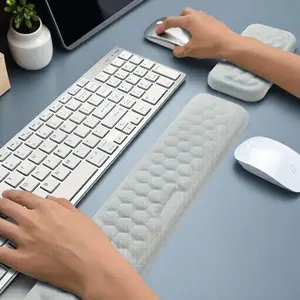 Memory Foam Ergonomic Wrist Support Mouse Pad, Comfortable Keyboard Mouse Cushion, Three Sizes Available, Office Home Gaming Multi-Scenario Use