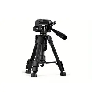 Mini Tripod with Phone Holder, Pan Head with 1/4 Inch Quick Release Plate, Lightweight and Portable for Camera, Phone, Projector, Smartphone, Smartphone Tripod Stand, Video Recording Accessories