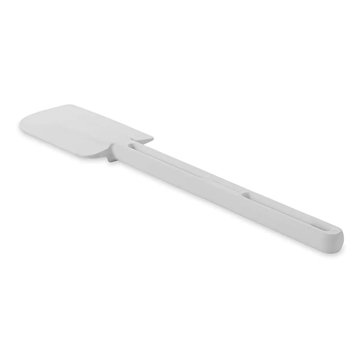 13.5-Inch Heavy-Duty Flexible Silicone Rubber Scraper Spatula with Flexible Blade, Stain-Resistant Blade, Hanging Hook, Heat-Resistant, White, Dishwasher-Safe Bakeware for Home Cooking