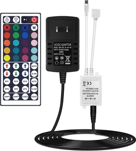 LED Light Strip Remote Controller IR Remote Control Receiver Led Light Adapter Connector Set for Receiver RGB 5050 2835 3528 Strip Lights