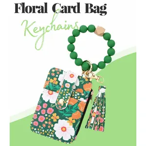 Women's Boho Beaded Tassel Keychain with Flower Charm - Trendy Fall Wallet/Bag Accessory, Cute Gift for Girlfriend, Mom & Her - Mother's Day/Chic Decor Set ， Organizer storage compact