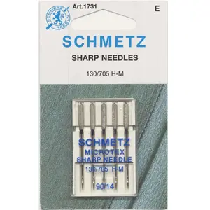Schmetz Microtex / Sharp Needle 90/14 5pk - 1731