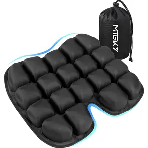 Upgrade Travel Seat Cushion for Airplane,Portable&Adjustable Air Seat Cushion,Coccyx Tailbone Pain Relief Chair Pad,Inflatable Cushion for Wheelchair, Travel,Driving,Office Work