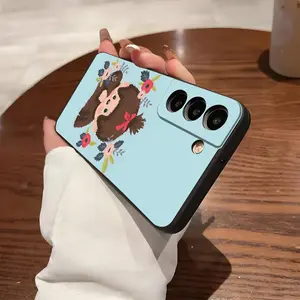 Cute M-Monchhichis Phone Case for Samsung S26 S25 S24 FE S23 S22 S21 plus S20 Ultra Note20Ultra Black soft shell