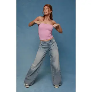 Pacsun Women's Casey Low Rise Baggy Light Wash