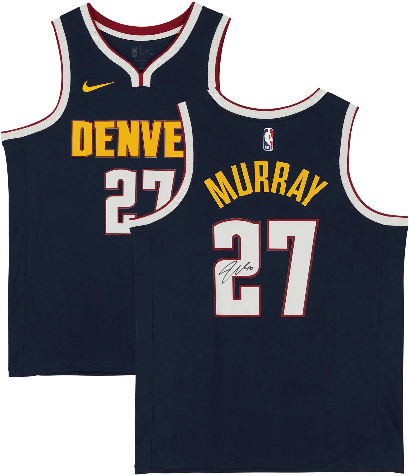Jamal Murray Denver Nuggets Autographed Nike 2021 Navy Icon Swingman Jersey - Fanatics Authentic Certified
