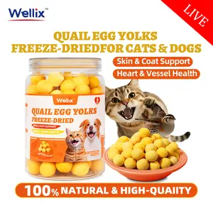 【Live Big Deal】WELLIX Freeze Dried Quail Egg Yolk - Shiny Coat & Skin