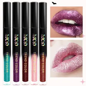 Long-lasting Waterproof High Gloss Liquid Glitter Lipstick, 1 Count Shimmer Pearlescent Lipstick, Makeup Gift For Women