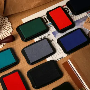 6 Color Set Retro Solid Color Ink Pads, Creative DIY Finger Stamps for Journaling, Versatile Sponge Stamp Accessories, Creative Stamping
