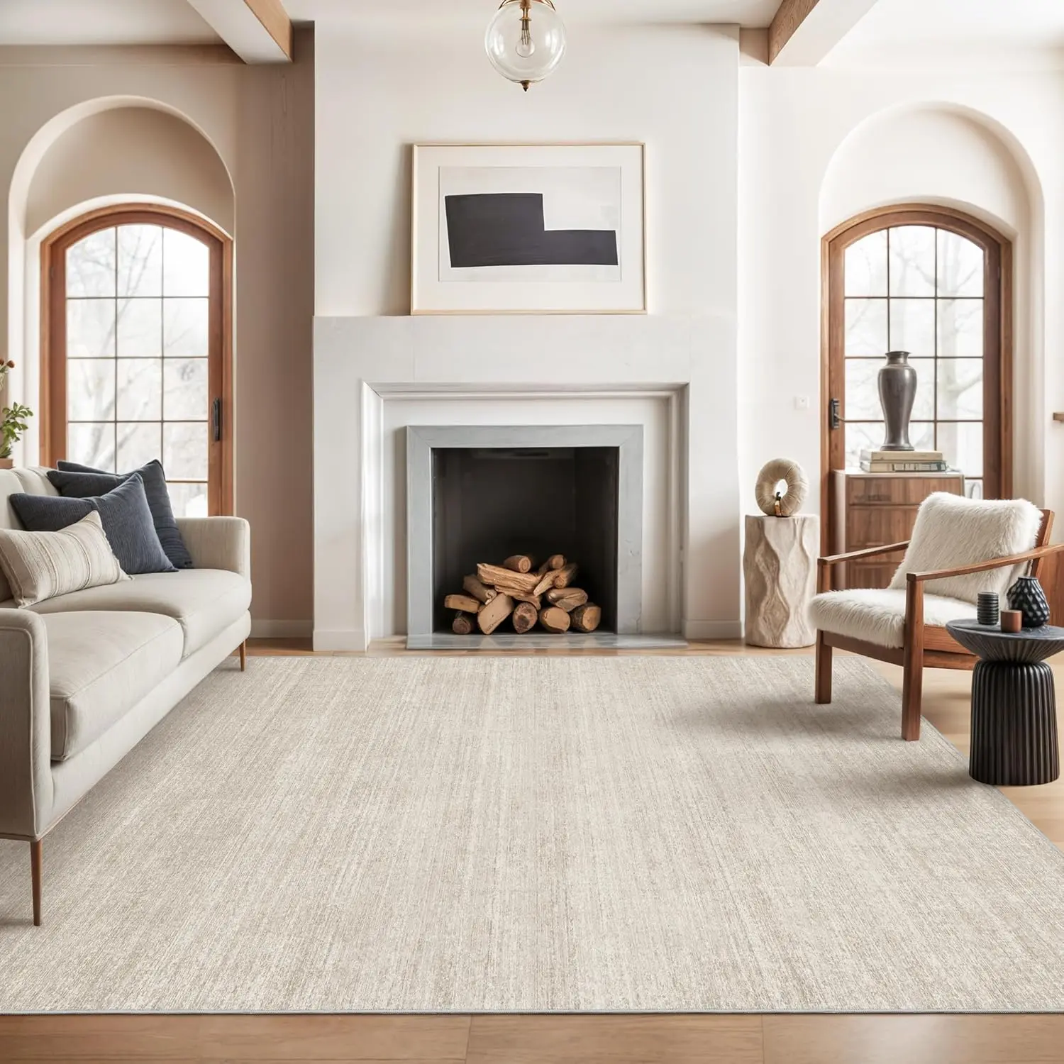 Art&Tuft Ultra-Soft Abstract Modern Indoor Floor Rug - Washable, Stain-Resistant, Foldable with Non-Slip Backing, Modern Minimalist House Decor, Rugs for Living Room, Apartment Stuff,back to school,dorm essentials,home decor,home essentials
