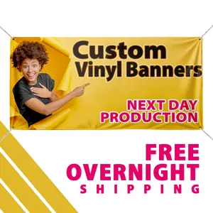 Vinyl Banners, free design  - free overnight shipping