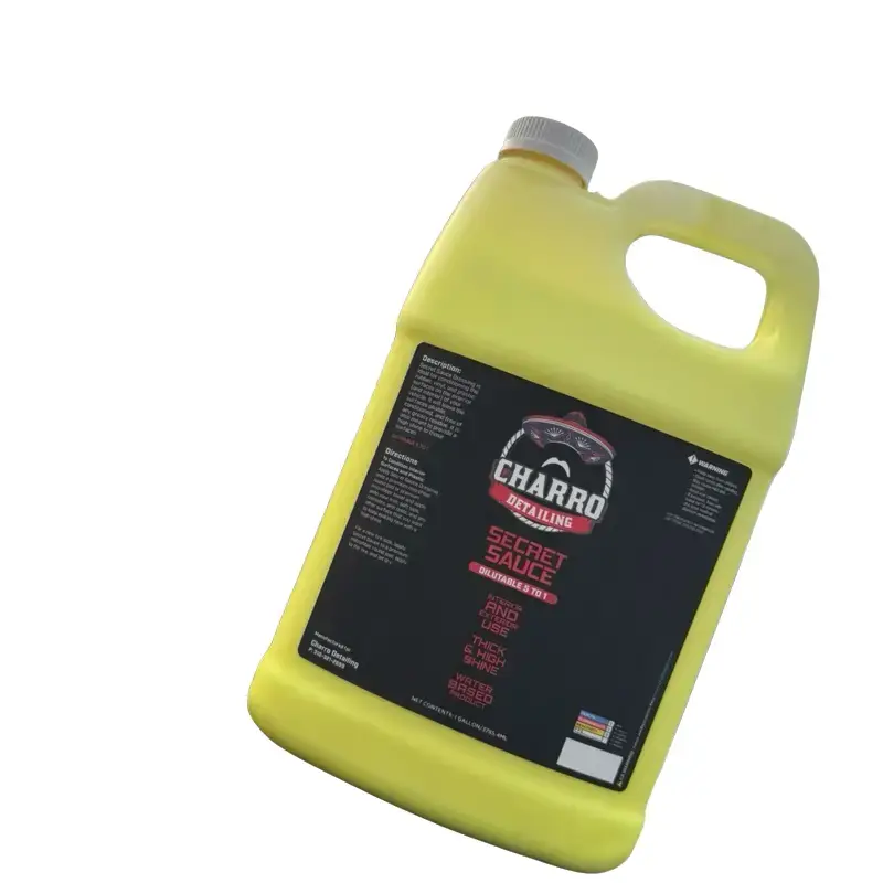Charro Detailing Secret Sauce Plastic Shine - Yellow Plastic Container for Your Needs