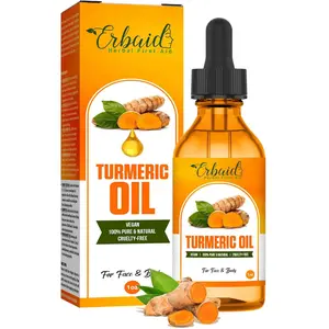 Turmeric Oil – Dark Spot Facial Serum for Face & Body – Skin Brightening Serum with Turmeric – Helps Improve the Appearance of Uneven Skin Tone – Glow Serum for All Skin Types