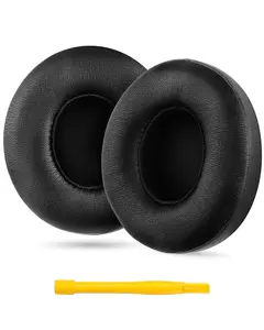 Beats Solo 4 Ear Pads Replacement Earpads, for Beats Solo 4 Wireless On Ear Headphones, Ear Pads Cushions with Soft Protein Leather and Noise Isolating Memory Foam