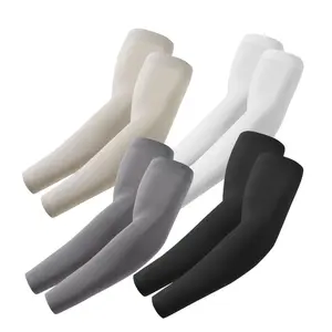 4 Pairs of Sun Protection Cooling Arm Sleeves - Men's, Women's, Teen'S Compression Cover for School & Outdoor Activities - Black & White, Breathable Fabric, Hand Washable, Outdoor Gear | Comfortable Sleeve | Durable Sleeve