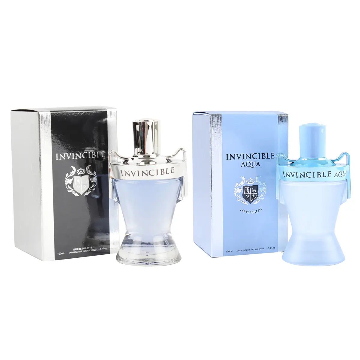 Men's Cologne Bundle - Invincible and Invincible Aqua - Natural Spray Cologne for Men 100ml/3.4fl.oz. each Men's Cologne Bundle - Invincible and Invincible Aqua - Natural Spray Cologne for Men 100ml/3.4fl.oz. each