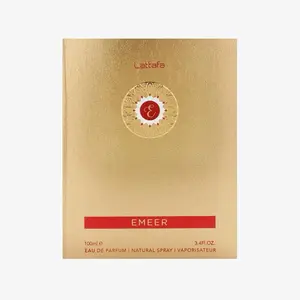 Lattafa Emeer Eau de Parfum Spray for Unisex 3.4 Ounce Regular Edition with Juniper Berries & Bergamot Top Notes