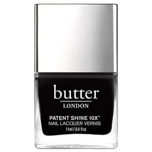butter LONDON Patent Shine 10X Nail Lacquer - Union Jack Black, 0.4 fl oz