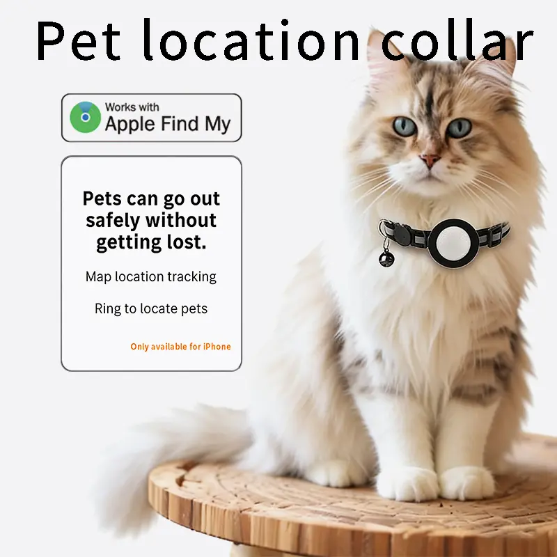 Reflective Nylon Pet Location Collar with Adjustable Buckle - Waterproofed, Geometric Print, Universal Size for Small, Medium, Large Pets