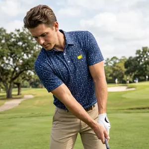 Style Masters Pattern Mint Green Pinstripe Golf Polo 2026 Fan - made Shirt Short Sleeve Print Lightweight