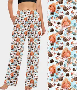 Snowy Squirrel Lounge Pants (ready to ship)
