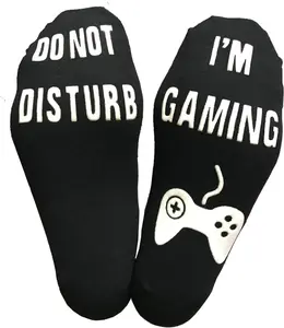 Novelty Socks Do Not Disturb Gaming Socks Funny Gifts for Game Lover Women Men Unisex