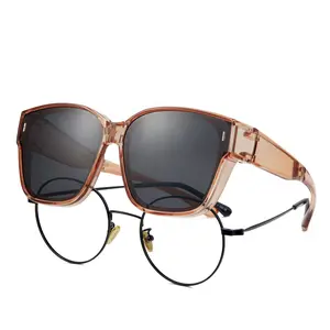 Polarized Clip-On Sunglasses - Foldable & Wrap-Around Design for Men & Women - Anti-Glare, Perfect for Driving, Sports, Cycling & Outdoor Adventures P1128