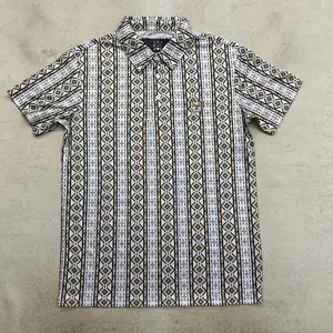 Andre Modern Fit Performance Fabric Aztec Polo-11440