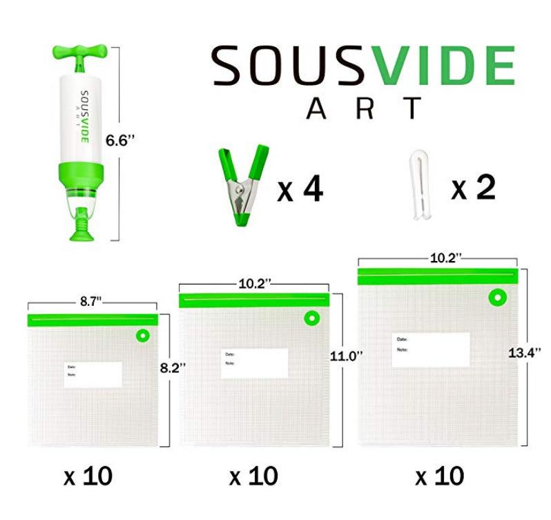 Keep Food Fresh Longer! Vacuum Composite Packaging Bags – Airtight, Leak-Proof & Reusable for Meal Prep & Sous Vide