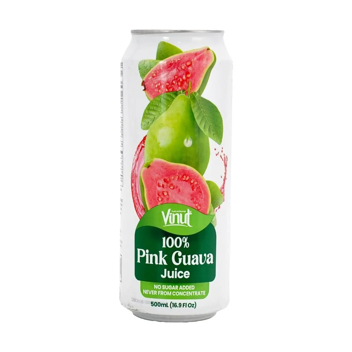VINUT 100% Pink Guava Juice 500ml - Natural Fruit Drink, No Added Sugar, Non-GMO, Vegan