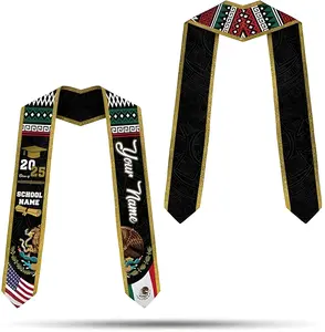 Personalized Mexican Graduation Stole, Class Of 2025 Mexico Graduation Sash, Graduation Stole 2025 Gift