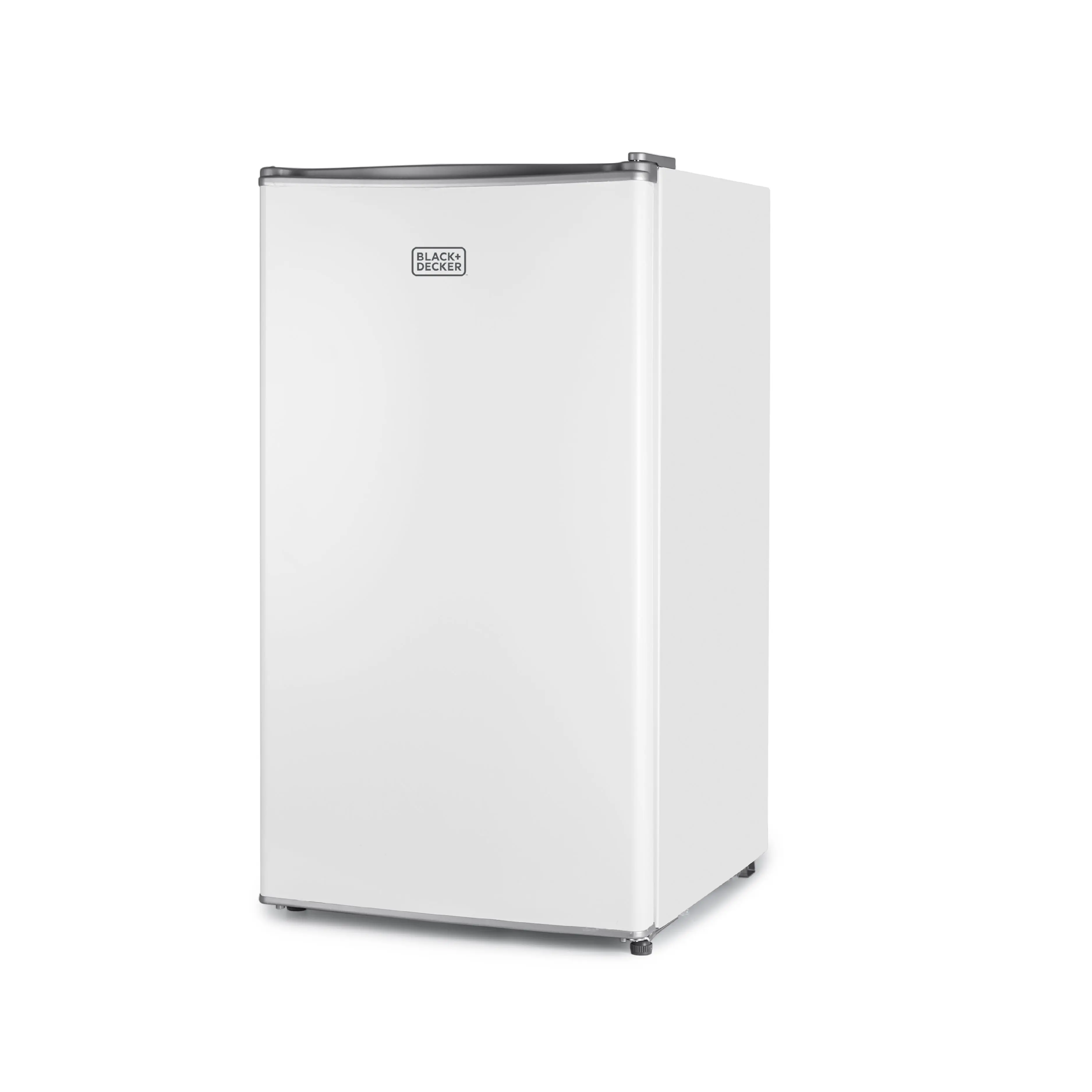 BLACK+DECKER 3.2 Cu. Ft. Compact Refrigerator, ENERGY STAR Certified Small Refrigerator, Single Door Mini Fridge with Chiller Compartment, Personal Fridge for Home or Dorm Room, BCRK32W, White