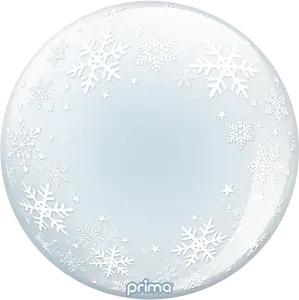 PRIMA 20” White Snowflakes Sphere