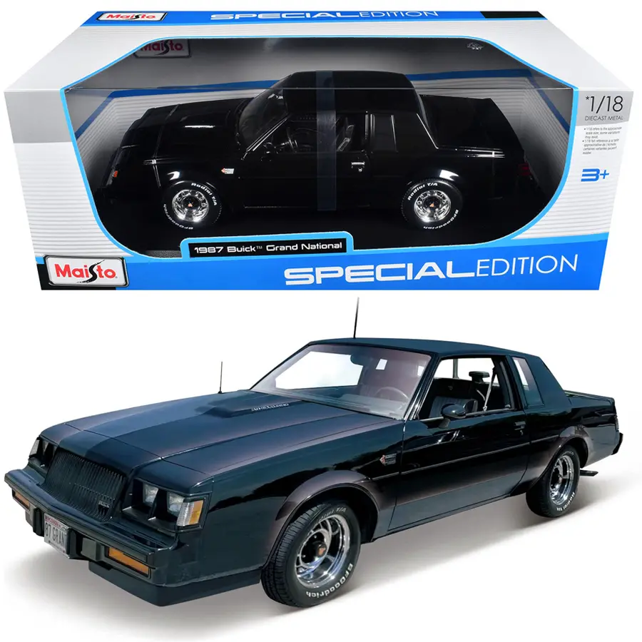 Maisto 1:18 1987 Buick Grand National Diecast Model Car Black Maisto 1:18 1987 Buick Grand National Diecast Model Car Black