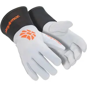 HexArmor Size 2XL (11), ANSI Cut Lvl A5, Cut & Puncture Resistant Gloves Safety Cuff, White, Paired 4062-XXL (11)
