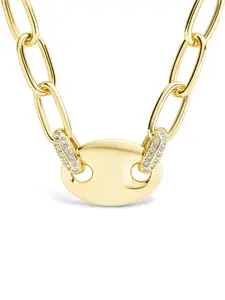 Bliss CZ Anchor Chain Necklace