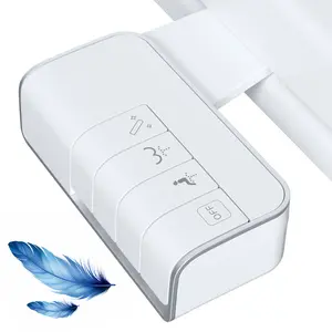 Hibbent Bidet Attachment for Toilet, Non-Electric Dual Nozzle for Frontal & Rear Wash, Adjustable Water Pressure Control, Fresh Water Bidet Toilet Seat, Self Cleaning Water Sprayer, White