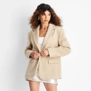 Women's Relaxed Fuzzy Blazer - Future Collective