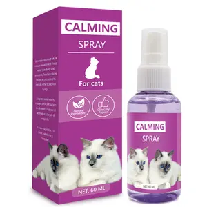 Cat Calming Spray 60ml - Comforts Cats at Home & On the Go with Calming Pheromones for Travel & Home Use - 50 Applications diffuser refill