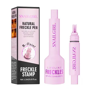 Realistic Freckle Stamp with 5 Sharp Tips, Natural Dot Application, Quick Makeup, Face Body Makeup, Creative Cosmetic Beauty Trend, Perfect for Photography, Picnics, Summer Dates
