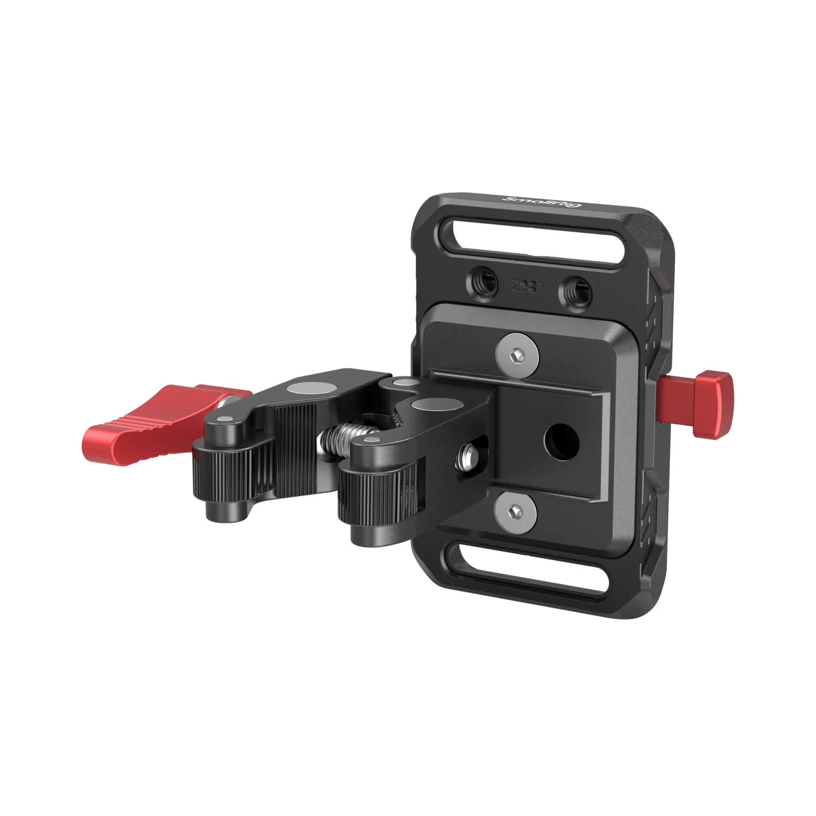 SmallRig Mini V-Mount Battery Plate (2989) - V-Lock Camera Accessories with 1 x Crab-Shaped Clamp, 2 x 1/4-20" Screw for Content Creator Camera Power Supply, Gimbal Mount Compatibility